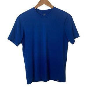 Rei Co-op Mens Size Large Active Performance T Shirt Short Sleeve Blue Outdoor
